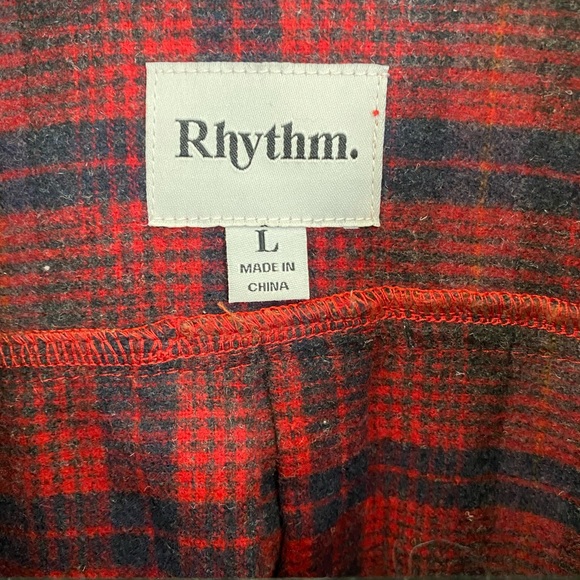 Rhythm clothing mens large flannel - Picture 4 of 4